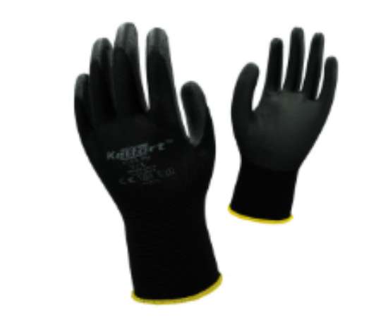Afbeeldingen van Handschoen Kel-Flex pu zwart M/8.