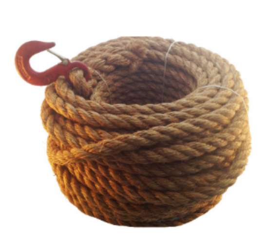 Afbeeldingen van Hijstouw met hijshaak 20mm  40mtr