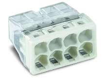 Afbeeldingen van Wago lasklem transp/grijs 8-v