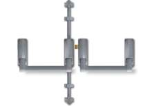 Afbeeldingen van Panieksluiting dubbele deur 1 en 2-puntssluiting 377se