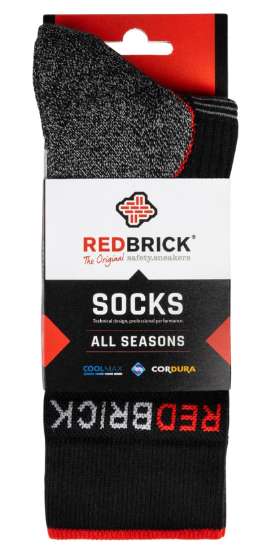 Afbeeldingen van Werksokken Redbrick all season 43-46