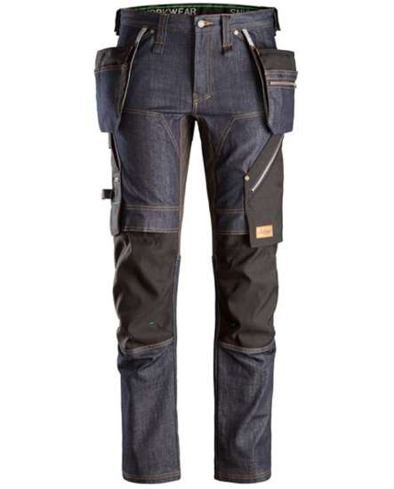 Afbeeldingen van FlexiWork Denim/Zwart Werkbroek  mt48