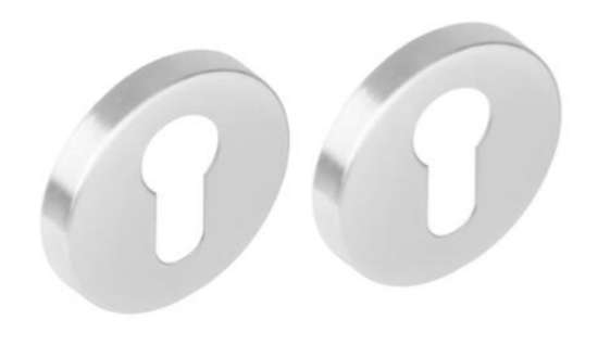 Afbeeldingen van Profielrozet pc rvs verdekt rond 53x8mm Ital