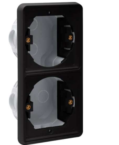 Afbeeldingen van Hydro WD inbouwkader 2V verticaal zwart