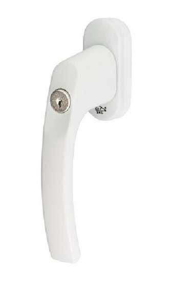 Afbeeldingen van Draaivalkruk wit afsluitbaar stift 40mm