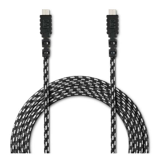 Afbeeldingen van CAT data- en oplaadkabel met USB-C aansluiting