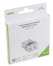 Afbeeldingen van Wago lasklem transp/wit 2-v blister (40)