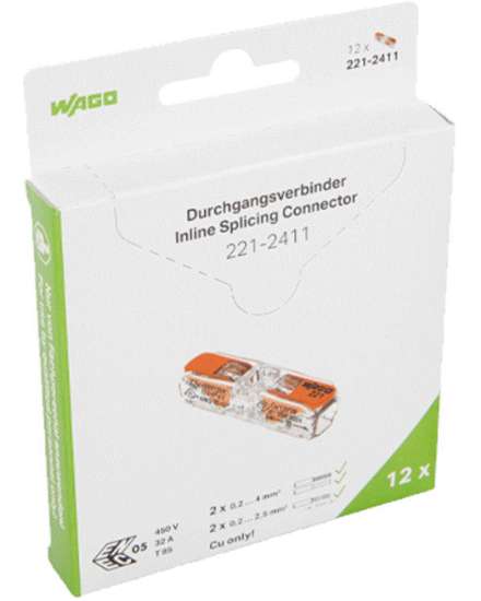 Afbeeldingen van Wago verb.lasklem 1v 0.2-4mm² blister (12)