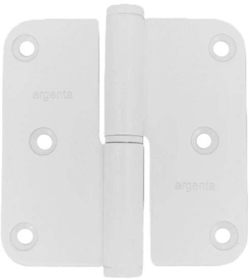 Afbeeldingen van Argenta paumelle RAL9010 89x89 gesl. DIN R