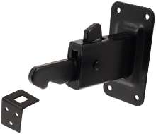 Afbeeldingen van Deurvastzetter muurplaat zwart