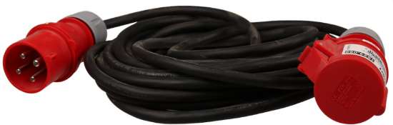 Afbeeldingen van Verlengsnoer CEE 4x2.5 32A 3P+A 10mtr H07rn-f