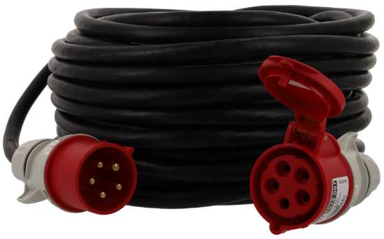 Afbeeldingen van Verlengsnoer CEE 5x2.5 32A 4P+A 25mtr H07rn-f