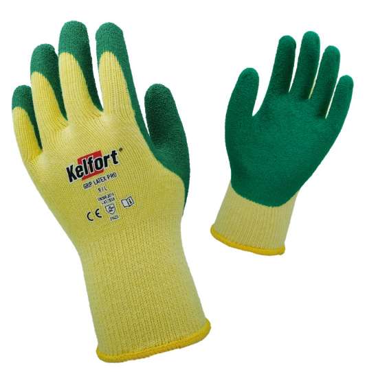 Afbeeldingen van Handschoen Pro Grip latex groen  M/8
