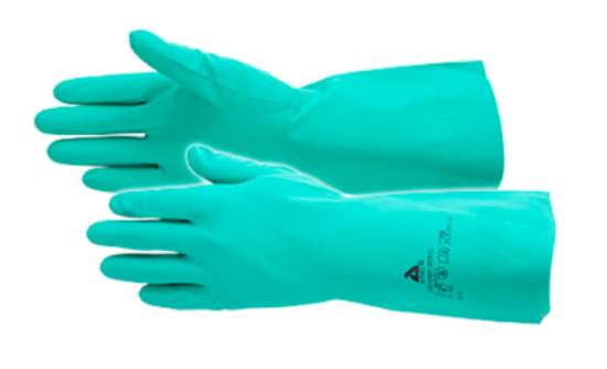 Afbeeldingen van Handschoen pro-chem nitril groen mt.9