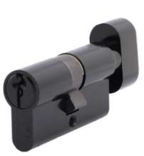 Afbeeldingen van Oxloc knop prof.cil. zwart 30/45K skg** +3sl