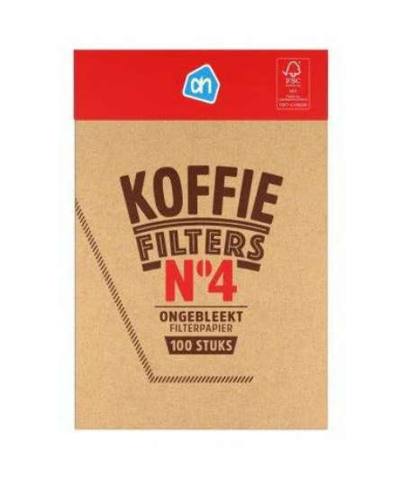 Afbeeldingen van AH Filterzakjes No.4 pak van 100 zakjes