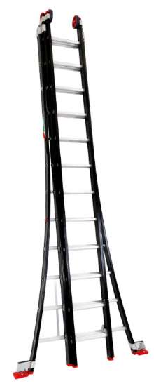 Afbeeldingen van Reformladder Kelfort aluminium Magnus zwart 3x12