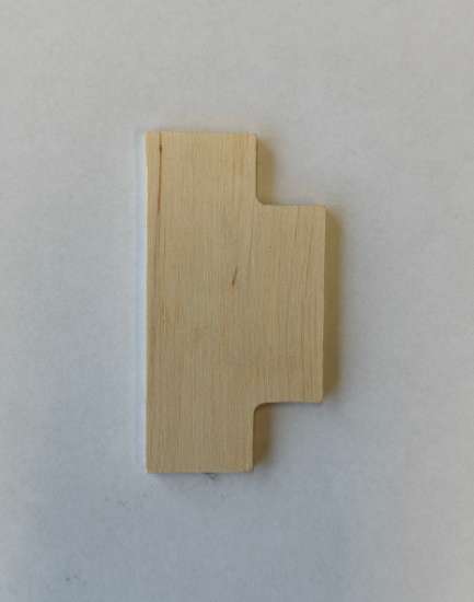 Afbeeldingen van Sluitplaatklos hout 1200-serie loop rechth.