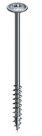 Afbeeldingen van Spax Spaanplaatschroef Tellerkop discuskop gebruineerd T40 8 x 160mm
