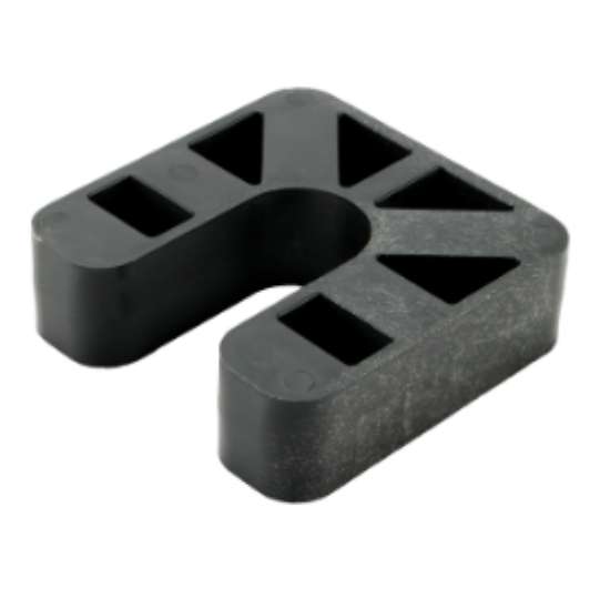 Afbeeldingen van GB Stelplaat 70 x 70 x 20mm met sleuf (zwart)