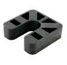 Afbeeldingen van GB Stelplaat 70 x 70 x 20mm met sleuf (zwart)