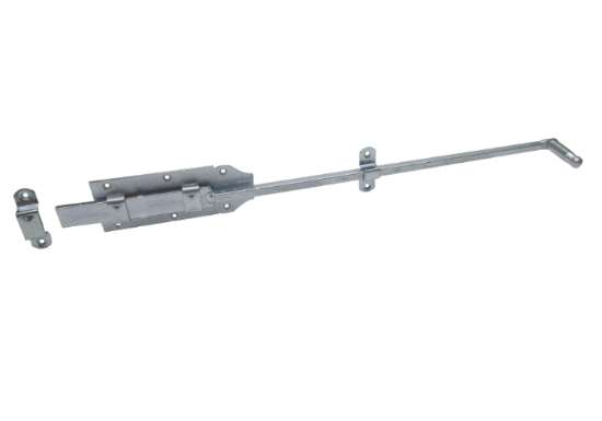 Afbeeldingen van GB Rolstaartschuif vlak elektrolytisch verzinkt 600 x 65mm 74488