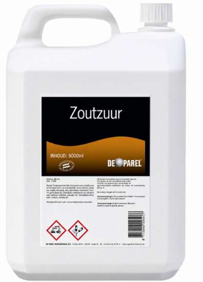 Afbeeldingen van Zoutzuur oplossing 23%             5 ltr