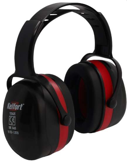 Afbeeldingen van Gehoorkap Kel-Protect plus zwart 34Db.