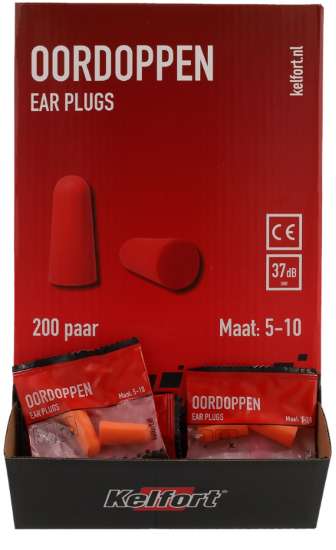 Afbeeldingen van Oordopjes Kel-Protect oranje 37Db(200)